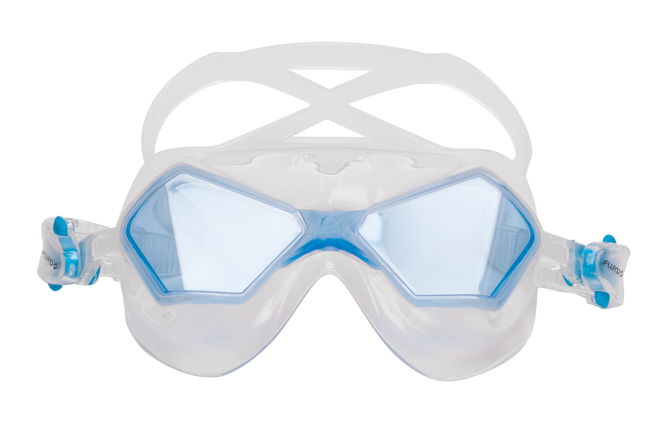 картинка Очки для плавания Salvimar JEKO прозрачный силикон/голубые линзы от магазина DivingWolf