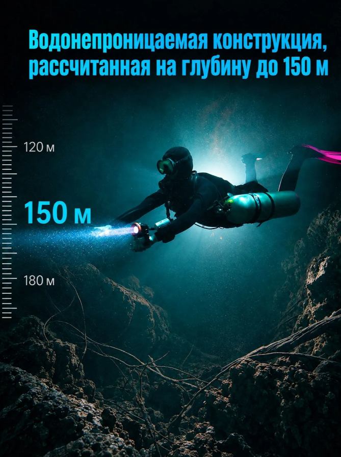 картинка Подводный канистровый фонарь OrcaTorch FlexDive Canister от магазина DivingWolf