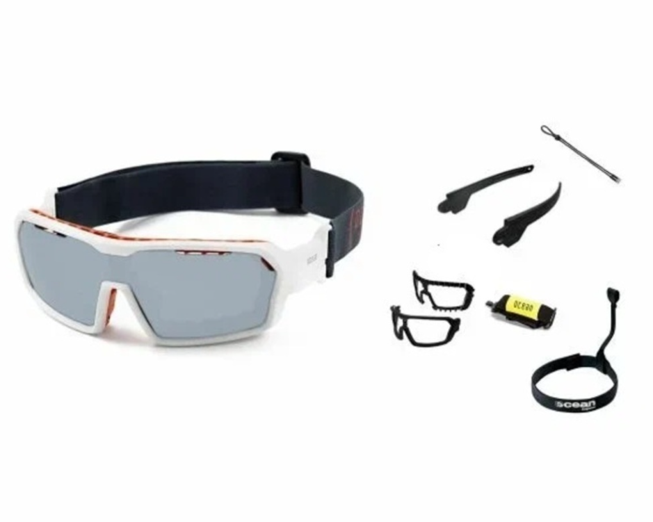 картинка Очки Ocean Chameleon белые матовые/серые линзы от магазина DivingWolf