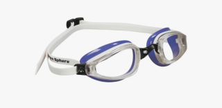 картинка Очки для плавания K180 LADY (прозрачные линзы), White/Lavander от магазина DivingWolf