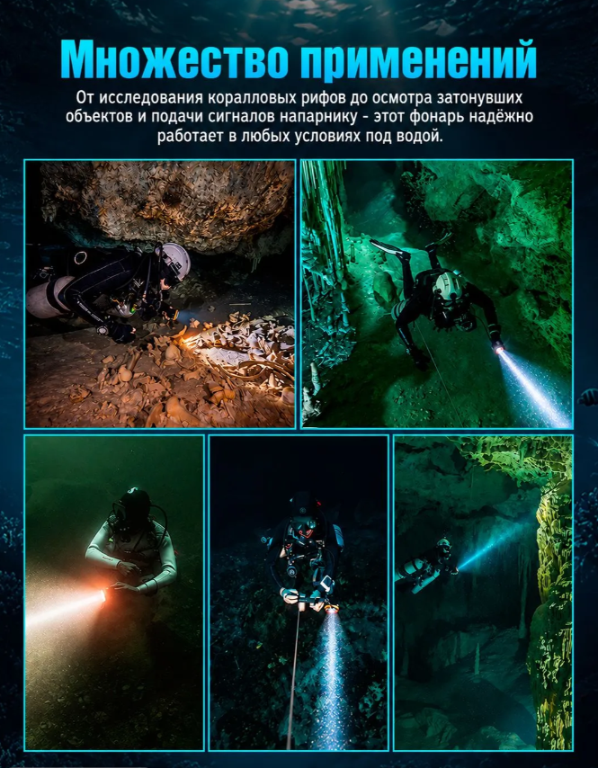 картинка Подводный канистровый фонарь OrcaTorch FlexDive Canister от магазина DivingWolf