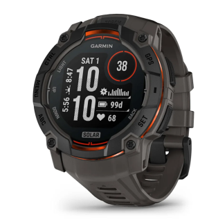 картинка Часы Garmin INSTINСT 3  50 мм, Solar, Black with Charcoal Band от магазина DivingWolf