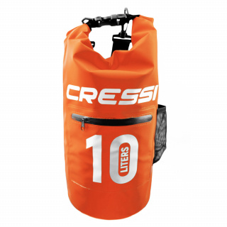 картинка Гермомешок CRESSI с карманом на молнии, DRY BAG, оранжевый 10  литров, Cressi от магазина DivingWolf