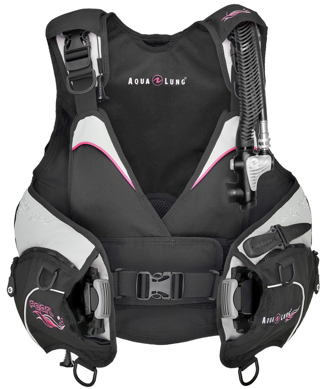 картинка Жилет-компенсатор PEARL (черный/розовый) от магазина DivingWolf