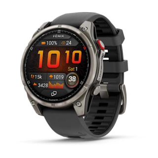 картинка Garmin FENIX 8 Pro – 47 mm, AMOLED Sapphire, Titanium with Graphite/black silicone band от магазина DivingWolf