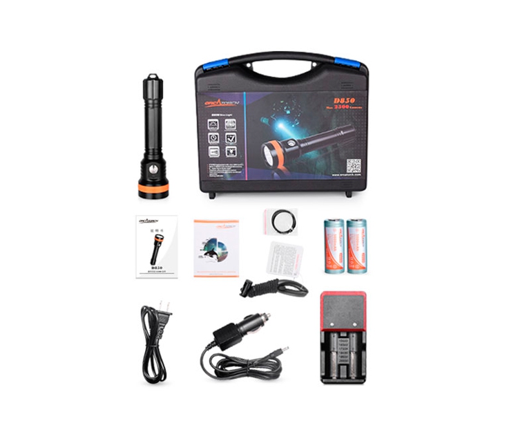 картинка Фонарь OrcaTorch D-850 от магазина DivingWolf