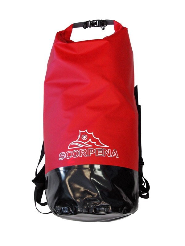 картинка Герморюкзак Scorpena - OREDEZH 60 л, чёрно-красный от магазина DivingWolf