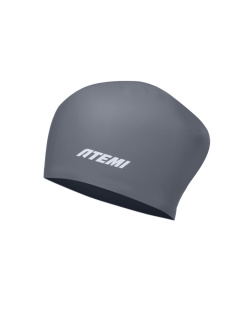 картинка Шапочка для плавания Atemi long hair cap Asphalt grey от магазина DivingWolf