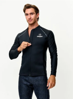 картинка Куртка SargaN "Skeleton Sup" мужская, неопрен 2мм/лайкра, черный от магазина DivingWolf