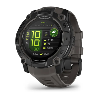 картинка Часы Garmin INSTINCT 3, 50 мм, AMOLED, Black withe Charcoal Band от магазина DivingWolf