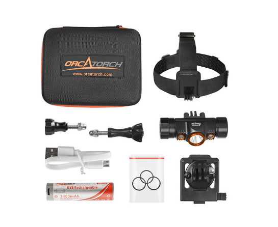 картинка Фонарь OrcaTorch Mazu TD01 от магазина DivingWolf