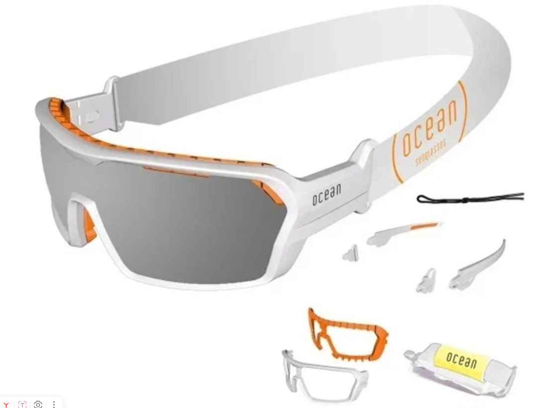 картинка Очки Ocean Chameleon белые матовые/серые линзы от магазина DivingWolf