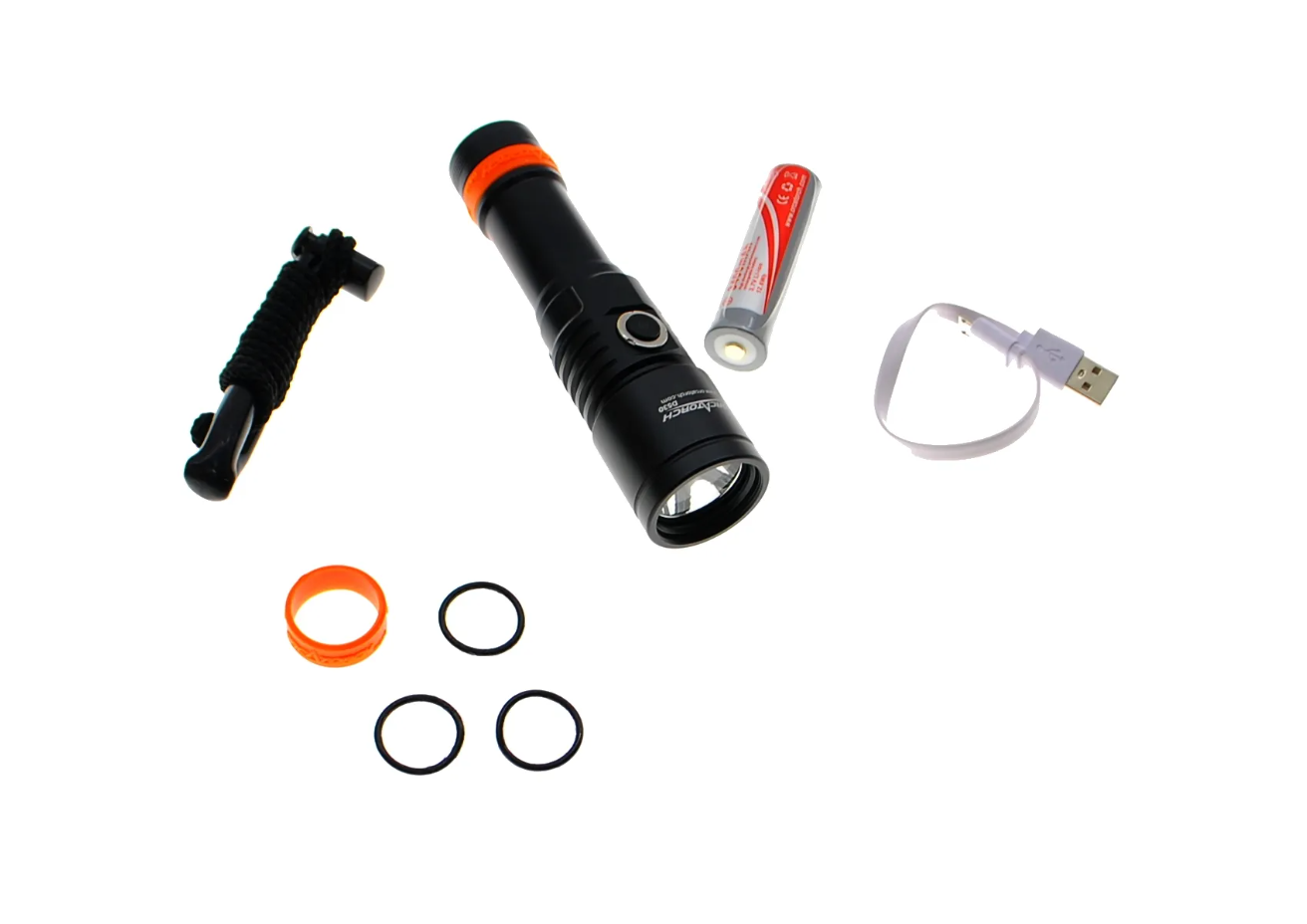 картинка Фонарь подводный OrcaTorch D530 от магазина DivingWolf