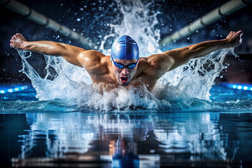 Плавание в бассейне