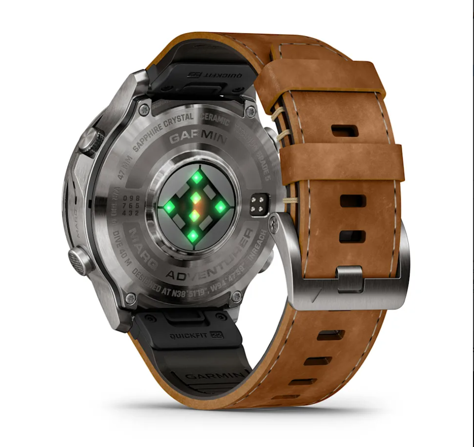 картинка Часы Garmin Marq Adventurer Gen 3 с кожаным ремешком от магазина DivingWolf