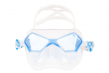 картинка Маска Salvimar INCREDIBILE, прозрачный силикон/голубые линзы от магазина DivingWolf