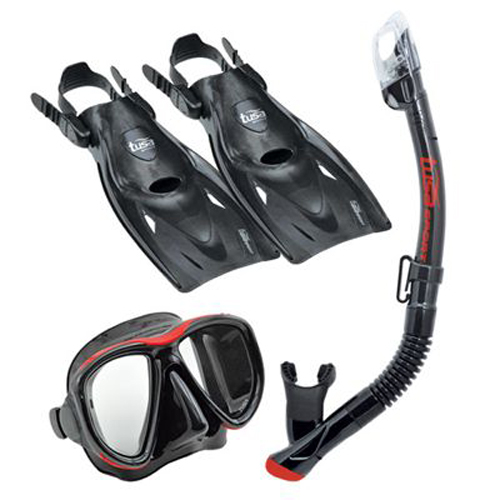 картинка Комплект маска+трубка+ласты Tusa UPR-2521B от магазина DivingWolf