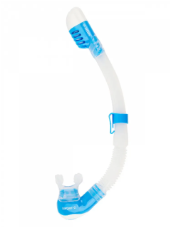 картинка Трубка Sargan "МАКСИМА" сухая 2 клапана, прозрачный силикон от магазина DivingWolf