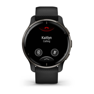 картинка Часы Garmin VENU 2 PLUS, GPS, BLACK + SLATE, LEATHER, EMEA/ANZ от магазина DivingWolf