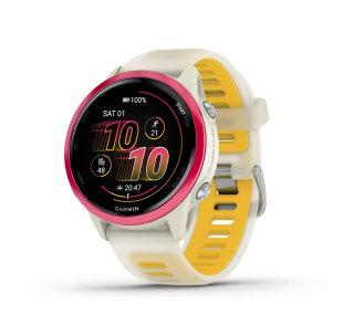 картинка Часы Garmin FORERUNNER 570 42mm Bone with Raspberry and Mango от магазина DivingWolf