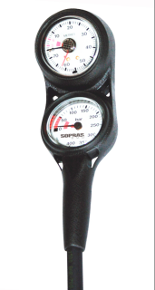 картинка Консоль двухприборная (манометр 400 бар + глубиномер) SoprasSub от магазина DivingWolf