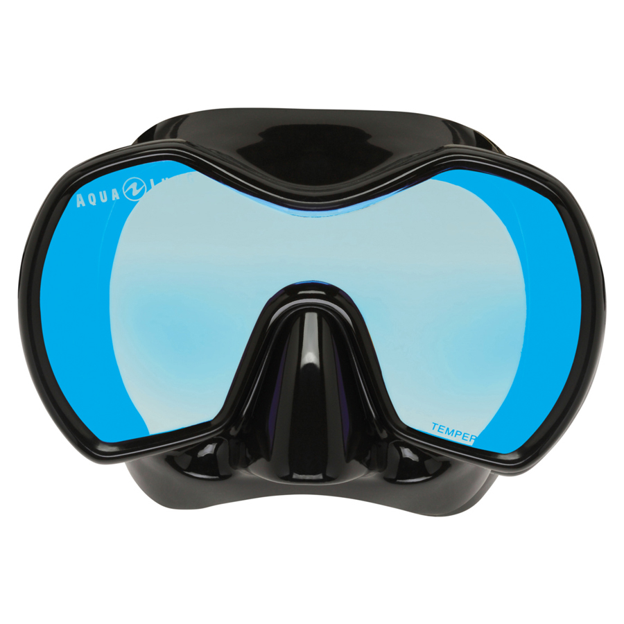Маска для дайвинга и плавания Profile DS синие зеркальные линзы