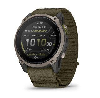 картинка Часы Garmin Enduro 4 с оливковым тканевым ремешком ComfortFit от магазина DivingWolf