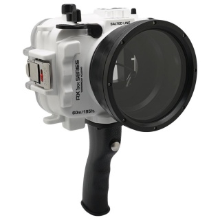 картинка Sea Frogs RX1xx Salted Line Series (White) + with pistol grip подводный бокс для Sony RX100 серии от магазина DivingWolf