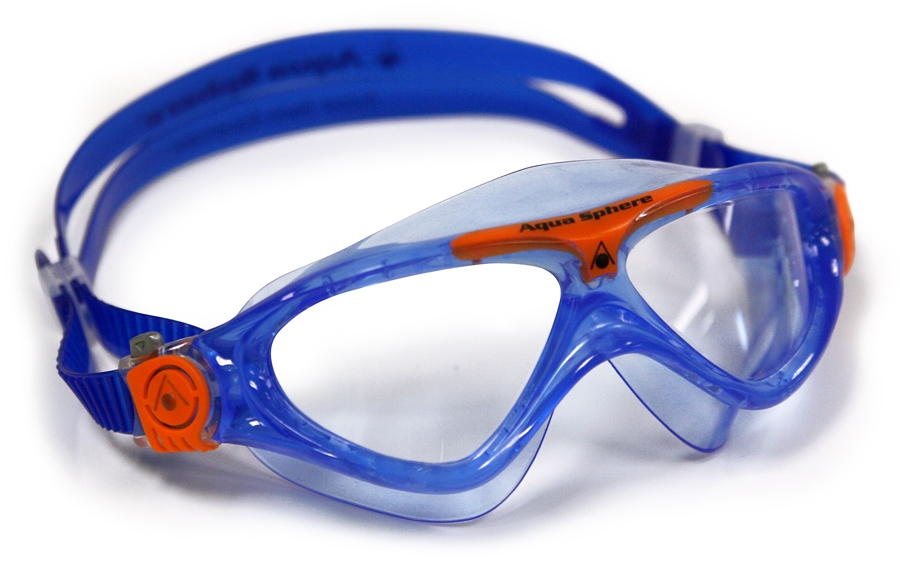 картинка Очки для плавания Aqua Sphere Vista Junior (пр.сил., пр.линзы) Blue/Orange от магазина DivingWolf