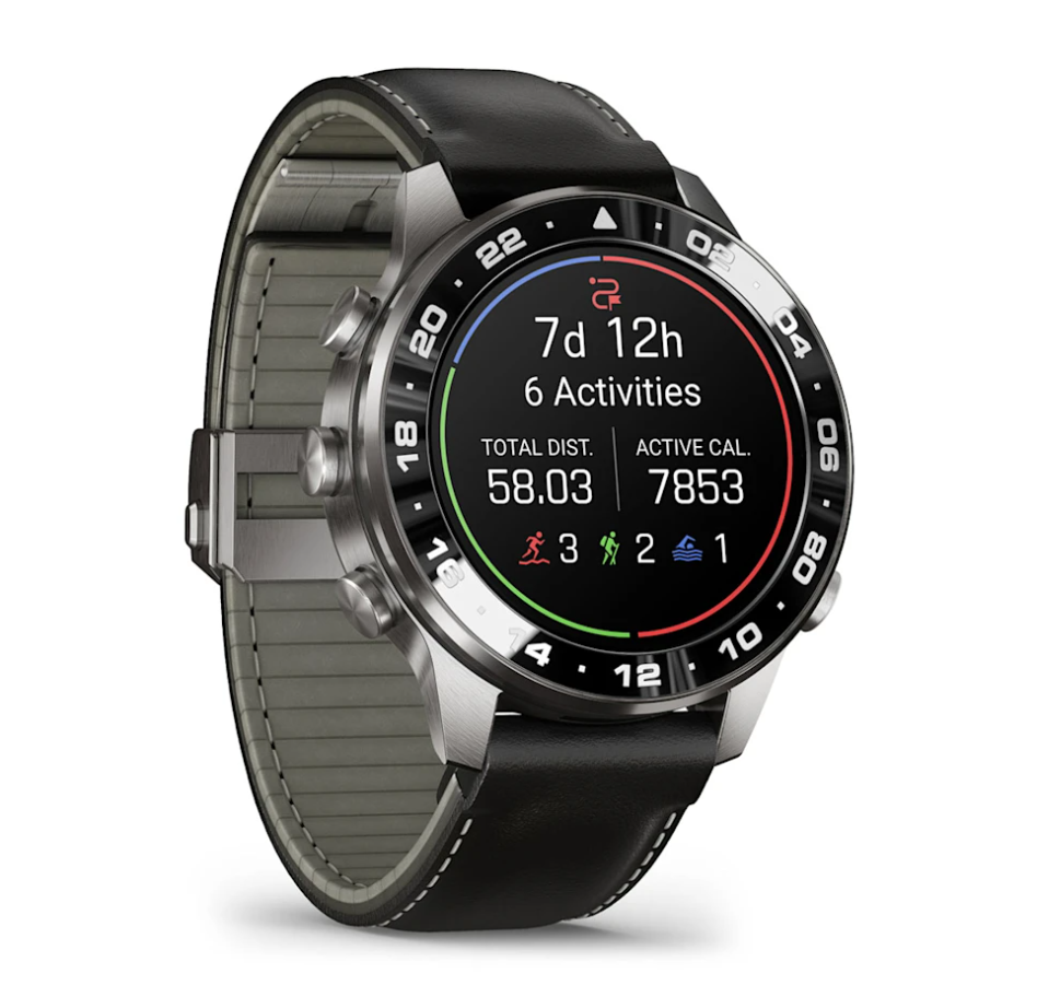 картинка Часы Garmin Marq Aviator Gen 3 с кожаным ремешком от магазина DivingWolf