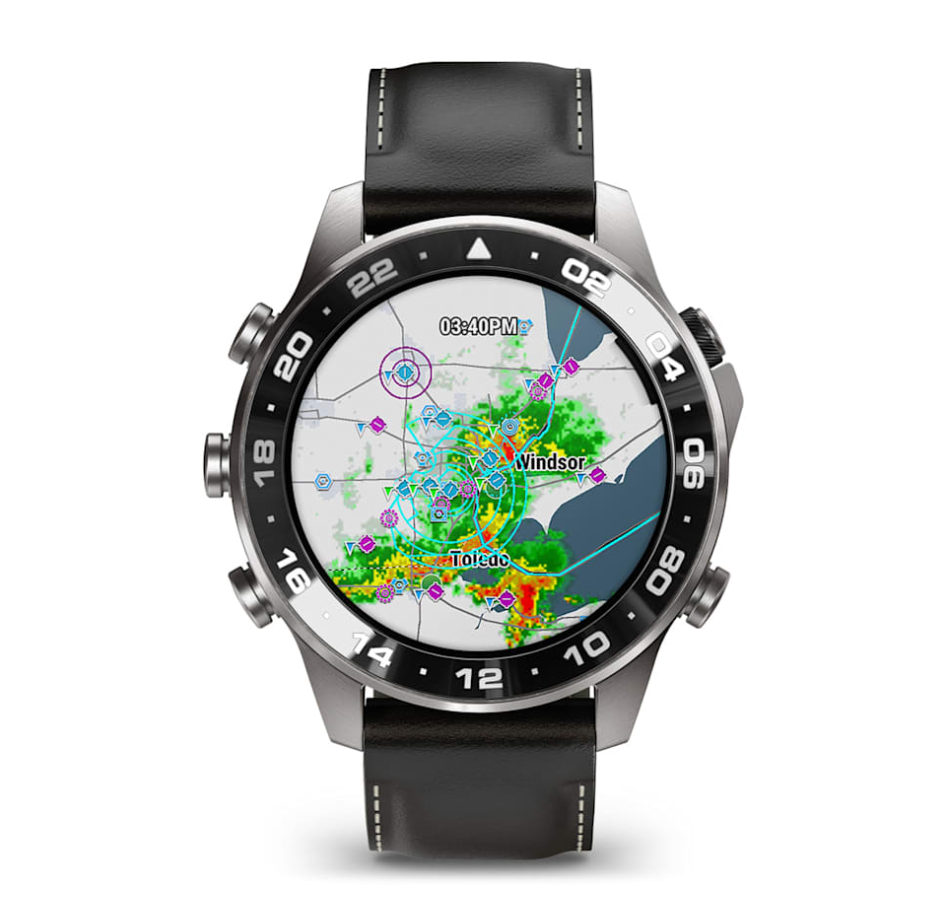 картинка Часы Garmin Marq Aviator Gen 3 с кожаным ремешком от магазина DivingWolf