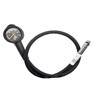 картинка Манометр Ocean, VALE SV компакт, 400бар (50мм, шланг 30''/76см черный циферблат) от магазина DivingWolf