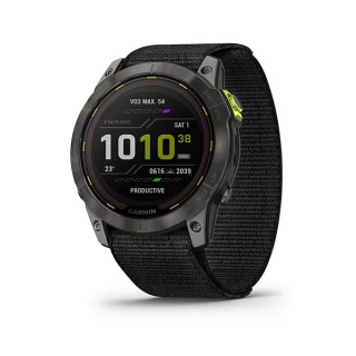 картинка Часы Garmin ENDURO 2 угольно-серый DLC титановый с нейлоновым ремешком UltraFit от магазина DivingWolf