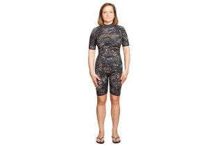 картинка Гидрокостюм Epsealon Short Women 2.5 мм gray/yellow от магазина DivingWolf