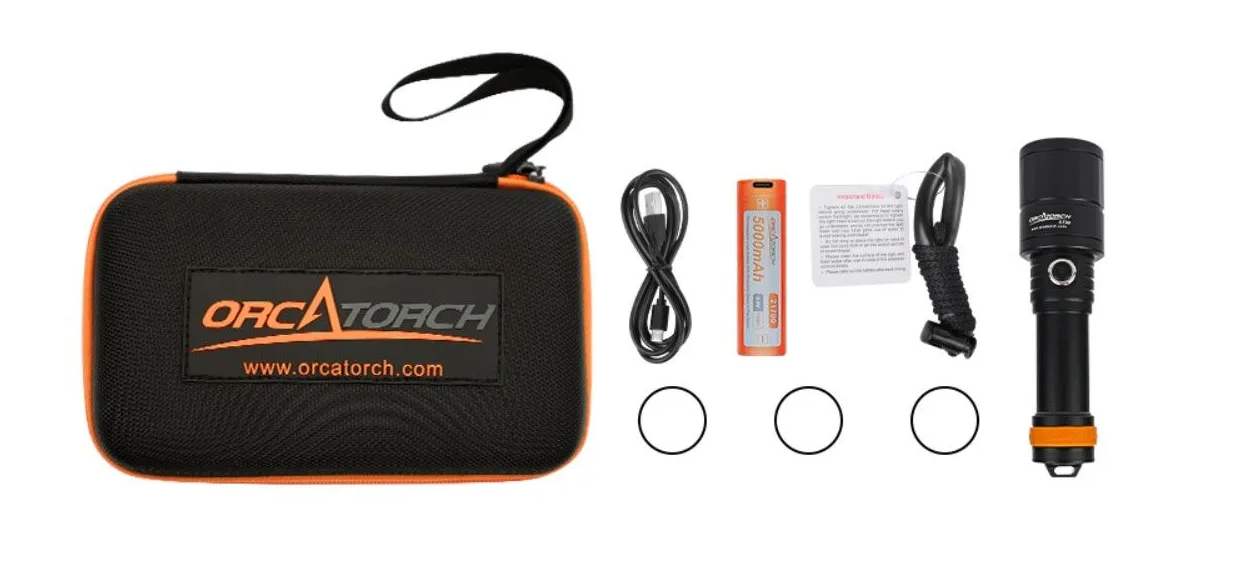 картинка Фонарь OrcaTorch D720 от магазина DivingWolf