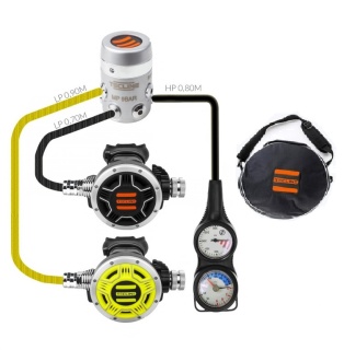 картинка Регулятор Tecline R4 Tec1 Set2 Din (мембранный, сбалансированный, холодноводный) от магазина DivingWolf