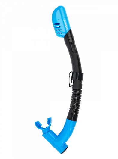 картинка Трубка Sargan "Астра" детская сухая 2 клапана, черный силикон от магазина DivingWolf
