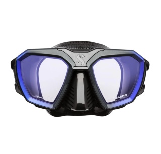 картинка Маска Scubapro D-mask (двухстекольная, антиблик, чёрная) от магазина DivingWolf