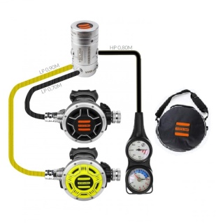 картинка Регулятор Tecline R2 Tec1 Set2 Din (мембранный, сбалансированный, холодноводный) от магазина DivingWolf