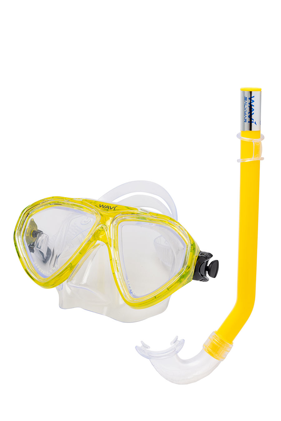 картинка Набор Salvimar маска FRANCY и трубка TORNADO цвет желтый от магазина DivingWolf