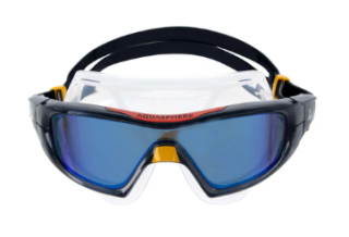 картинка Очки для плавания Vista PRO (прозр. силикон. темн. рамка. индиго зеркальные линзы) Aqua Sphere от магазина DivingWolf