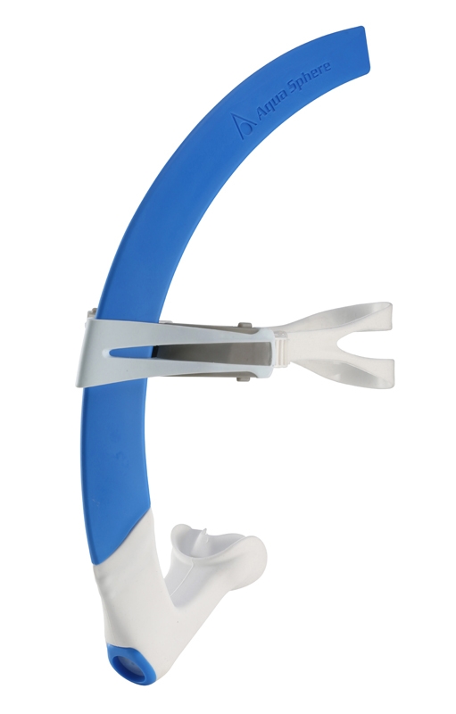 картинка Трубка фронтальная Focus, blue/white от магазина DivingWolf