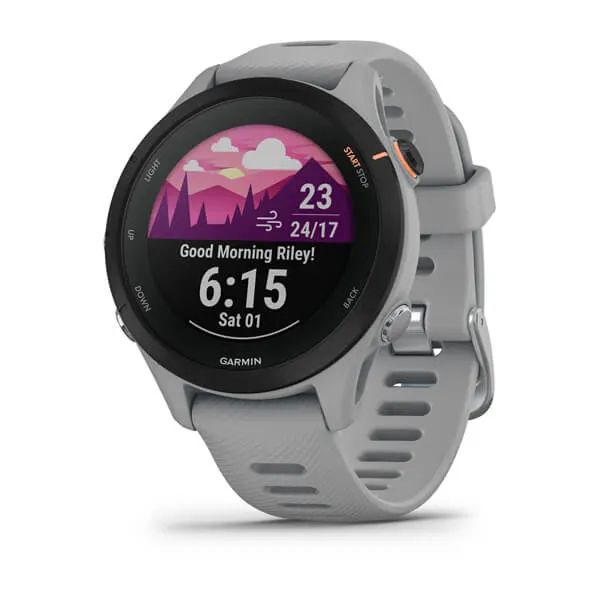 Garmin FORERUNNER 255S со светло-серым ремешком