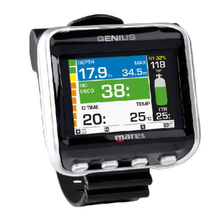 картинка Компьютер для дайвинга GENIUS Mares воздушноинтегрированный от магазина DivingWolf