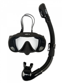 картинка Набор Sargan "Мастер-М"  (маска, трубка) черный силикон от магазина DivingWolf