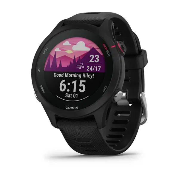 Garmin FORERUNNER 255S Music с черным ремешком