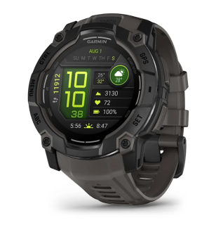 картинка Часы Garmin INSTINCT 3 - 50mm Solar Tactical Edition черный с черным ремешком от магазина DivingWolf