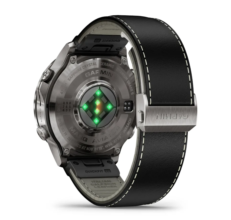 картинка Часы Garmin Marq Aviator Gen 3 с кожаным ремешком от магазина DivingWolf