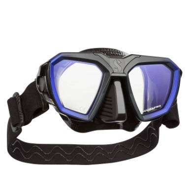 картинка Маска Scubapro D-mask (двухстекольная, антиблик, чёрная) от магазина DivingWolf