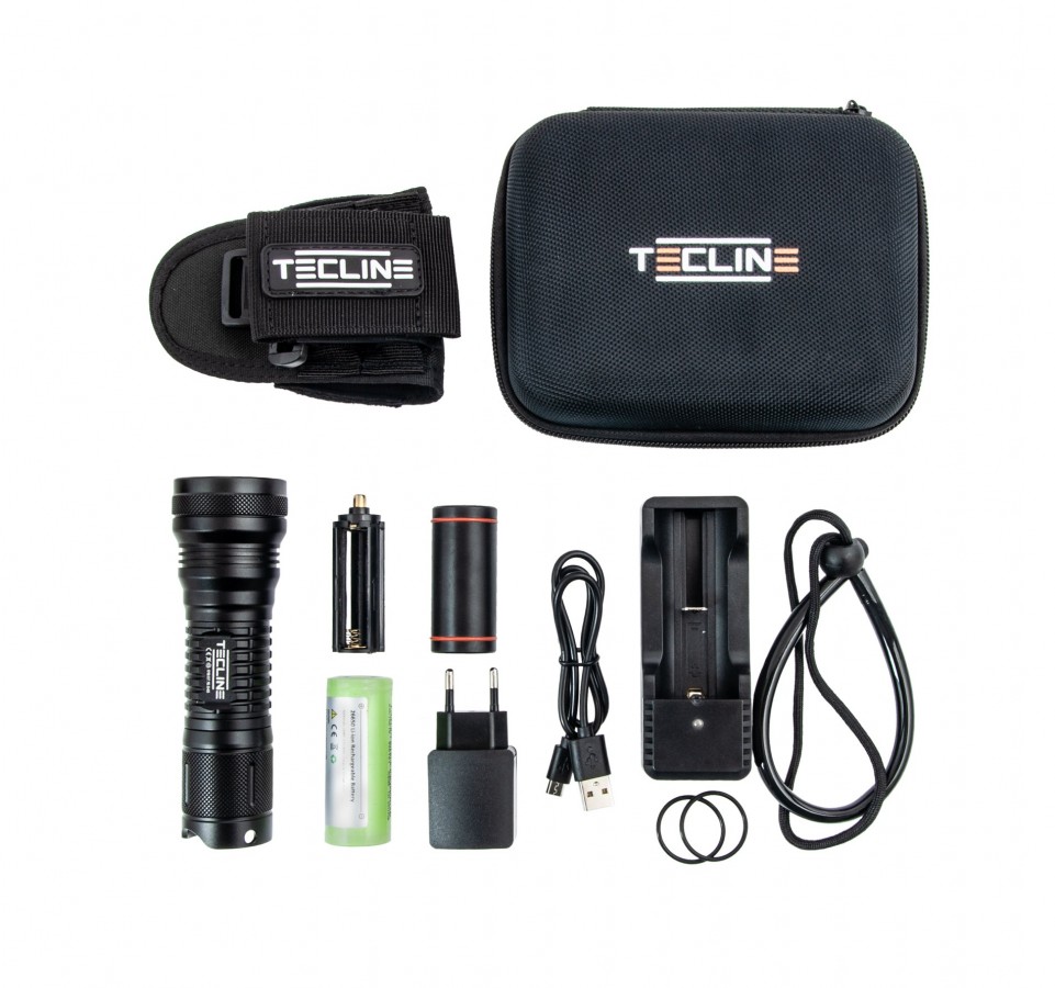 картинка Подводный фонарь TecLine  "TEC-1200" с ручкой Гудмана от магазина DivingWolf